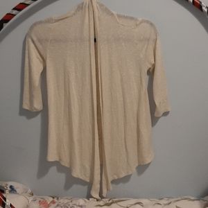 Cream 3/4 sleeve cardigan